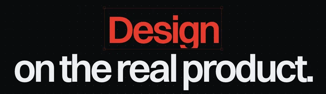 crabzlab.com headline: Design on the real product